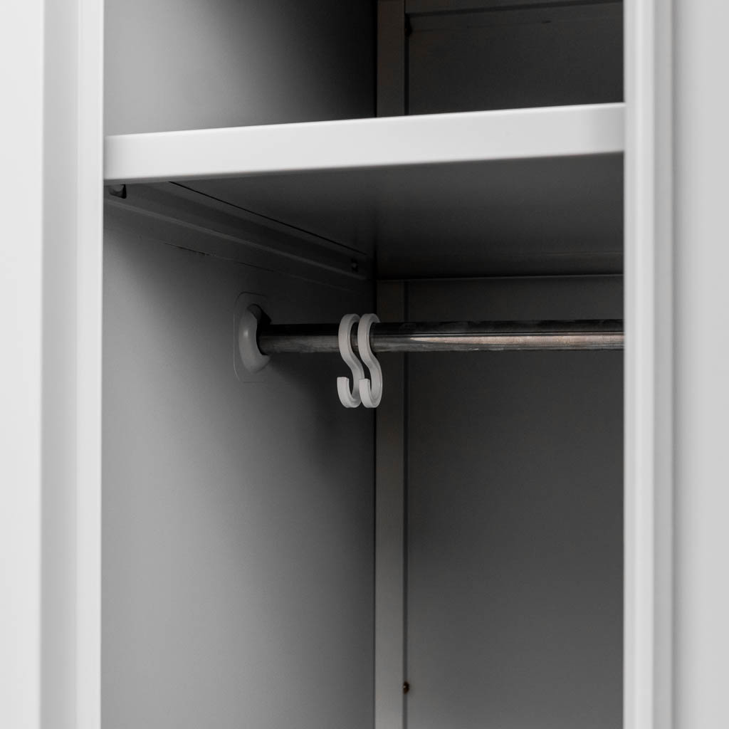Mega-M armadio spogliatoio 2 ante 60 cm grigio metallo