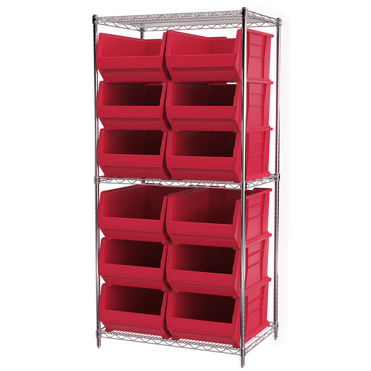 Akro-Mils AWS24360288 scaffale filo 12 contenitori