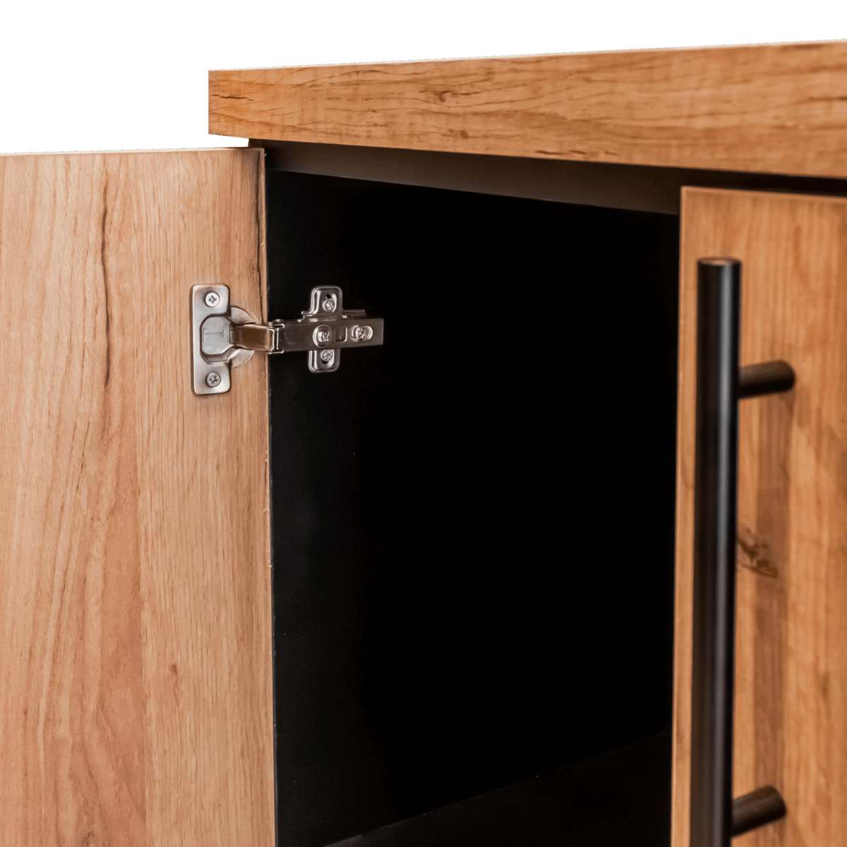 Mega-M armadio ufficio 70x35x120 cm rovere kraft nero raccoglitori