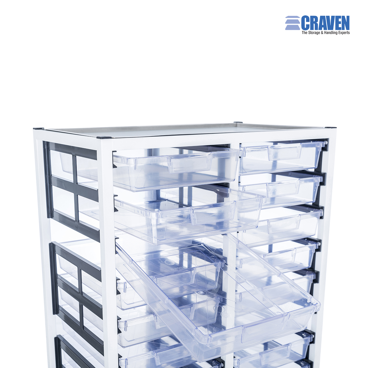 Craven Medicare Plus Double carrello medicale piano inox