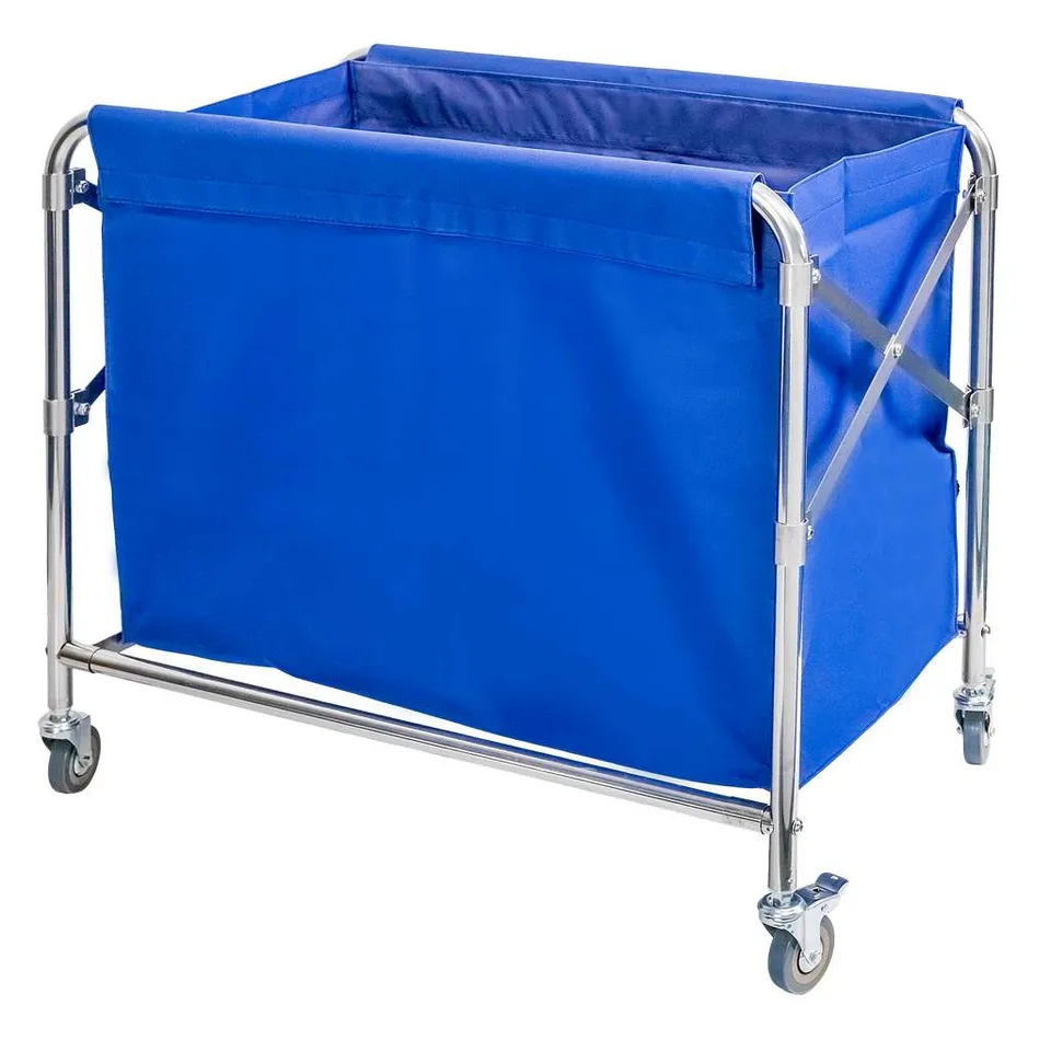 Mega-M carrello biancheria pieghevole blu 86x65x80 400 L