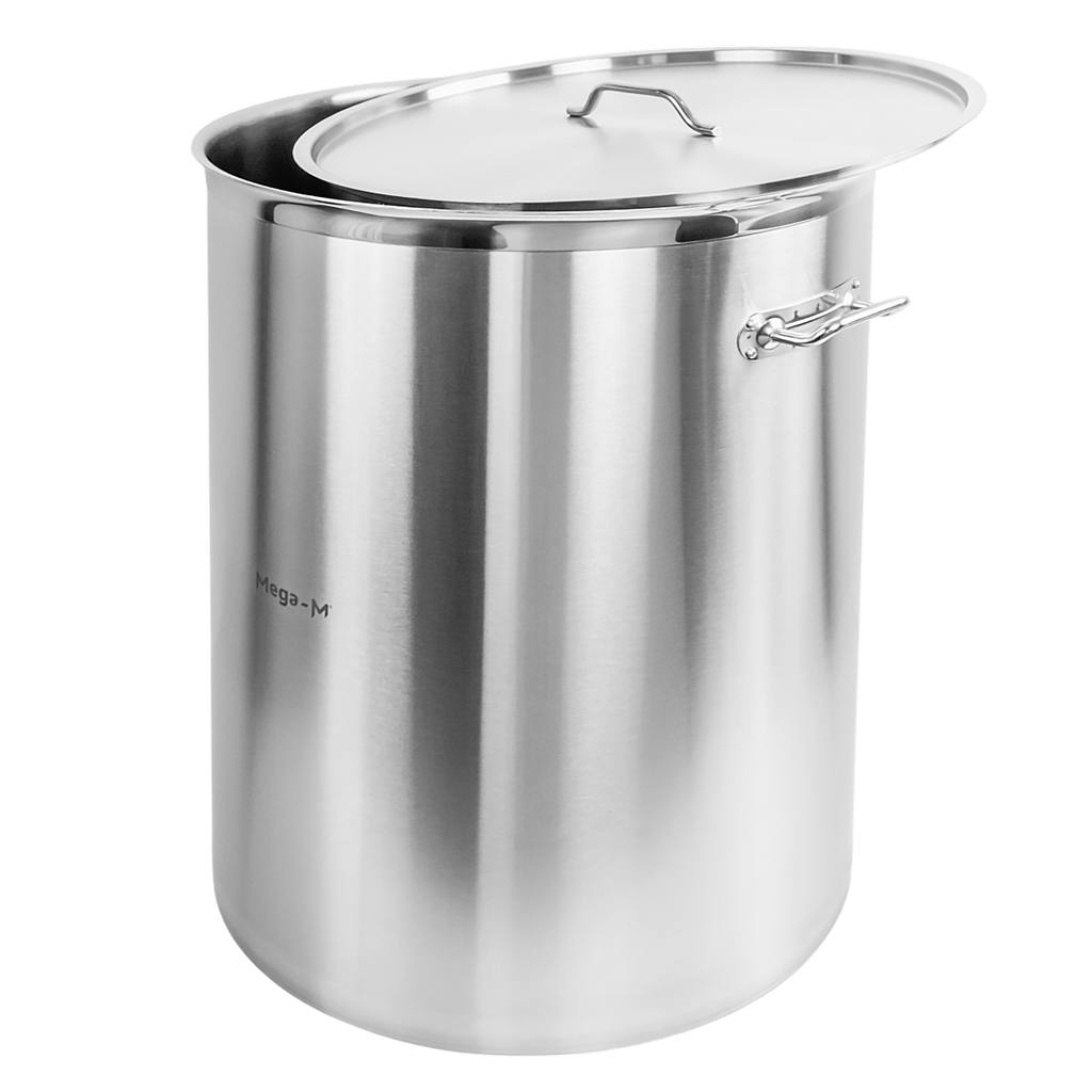 Mega-M Pro Pentolone alto inox 225L 60x80 cm con coperchio