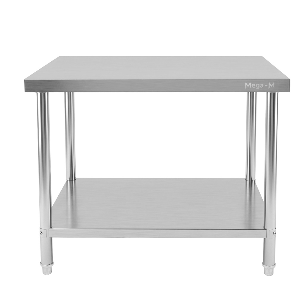 Mega-M X Standard tavolo inox centrale 100x70x85 cm ripiano