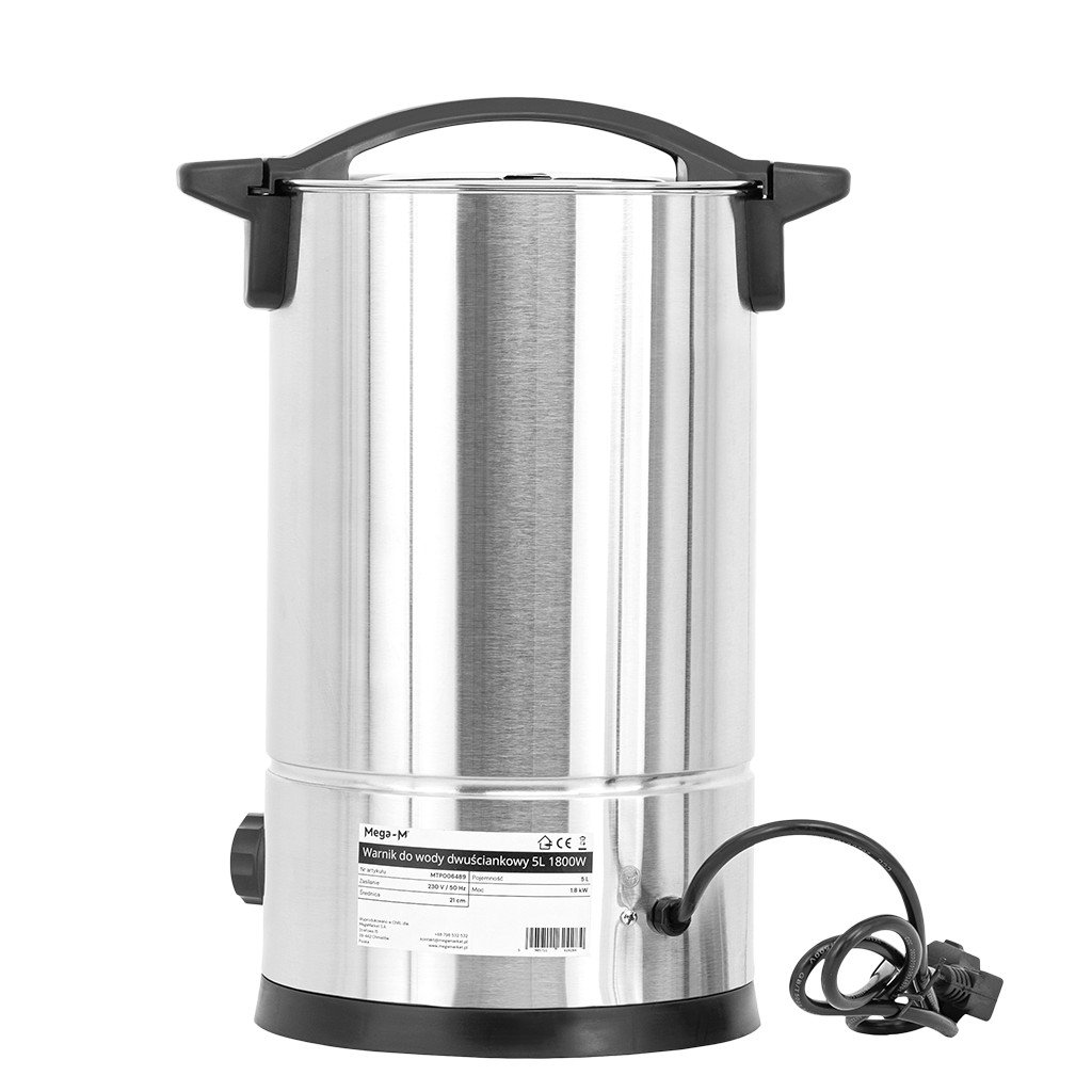 Mega-M bollitore acqua professionale 5L 1800W