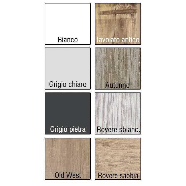 Agosistem Sistema 58 schienale legno 240x57 cm sp.18 mm