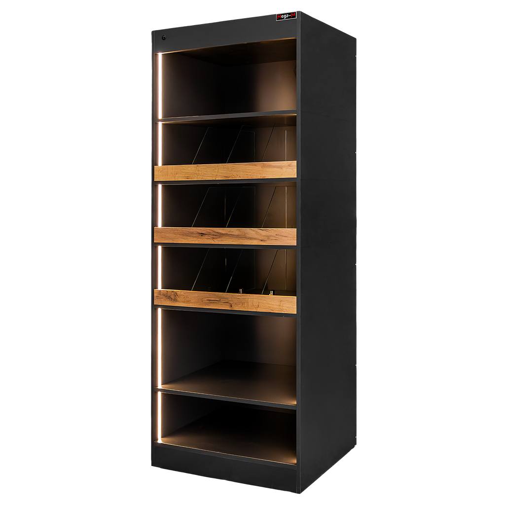 Mega-M vetrina negozio dolci H 205 cm L 80 cm bazalt