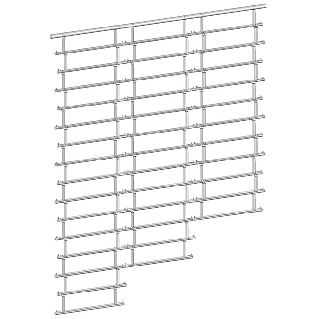 Agosistem Quinta Vetrina Componibile Cromata L60 cm