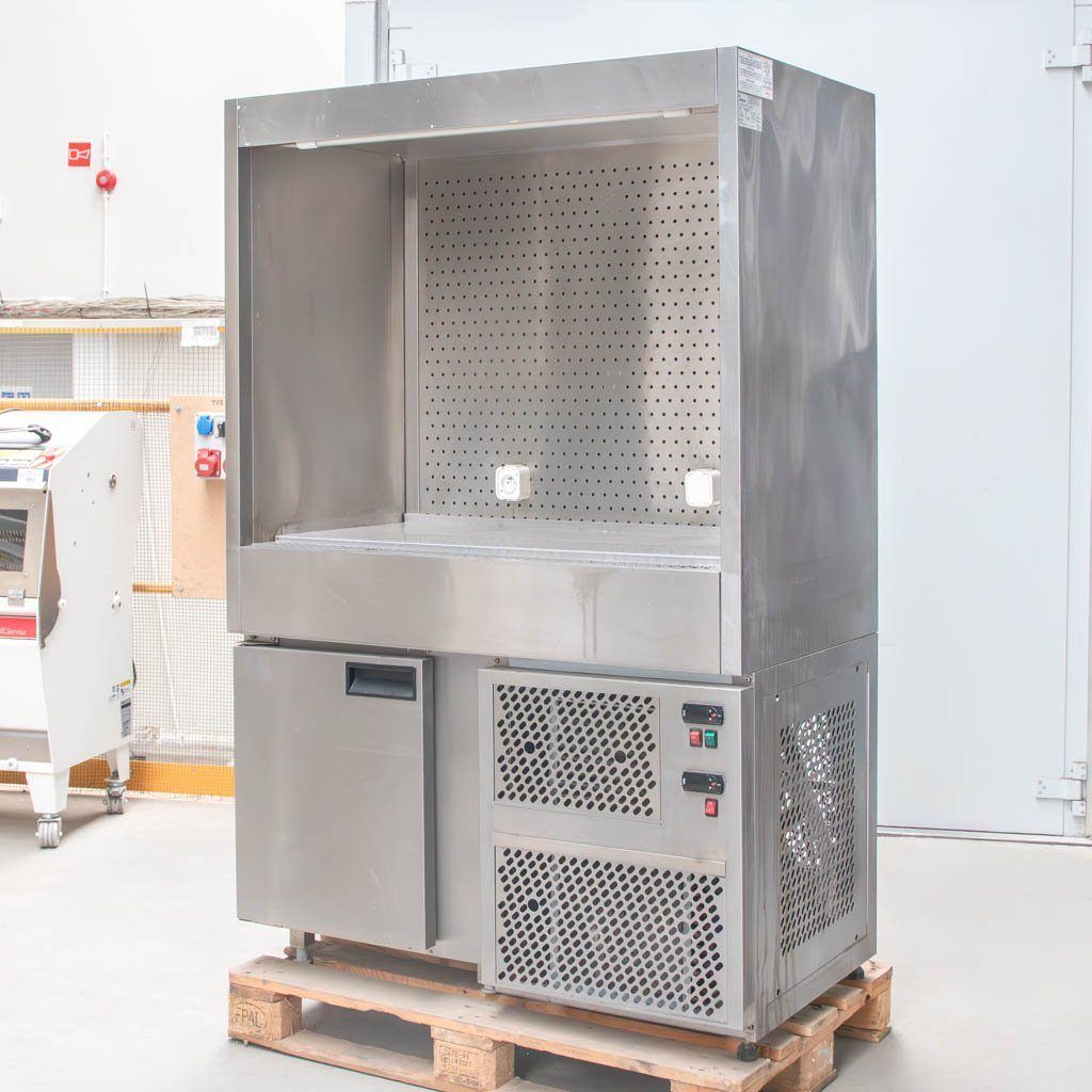 Juka 120x70x185 tavolo frigo scaffale inox gastronomia