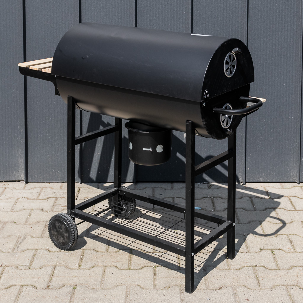 Bergmann Barbecue a Carbone a Botte con 2 Ripiani