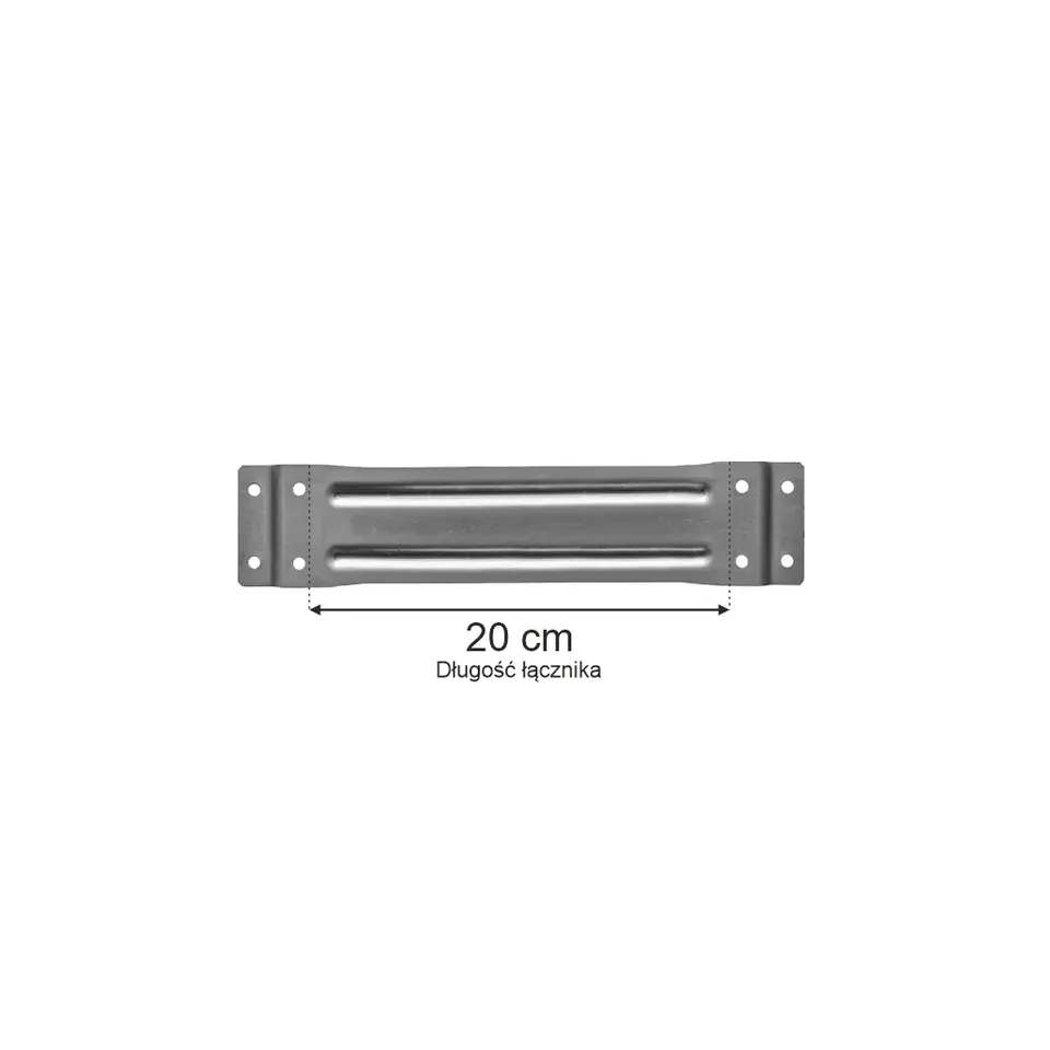 Mecalux distanziale L-20 cm per scaffale doppia fila zincato