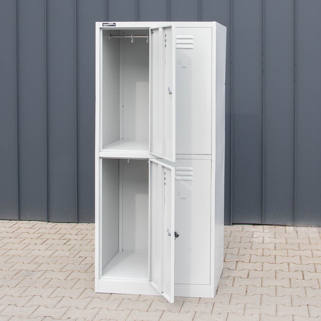 Mega-M S-80 Armadietto Spogliatoio 4 Ante Grigio