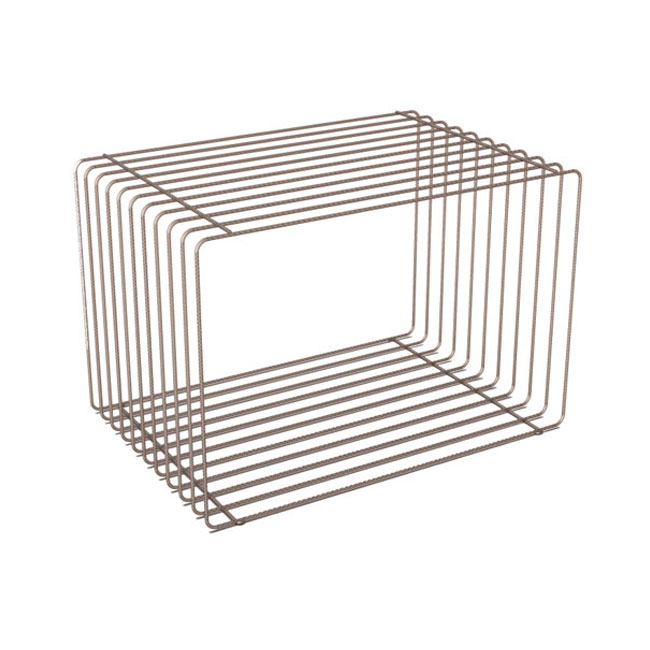 Agosistem Parallelepipedo Espositivo Tondino Cromato 60x40x60 cm