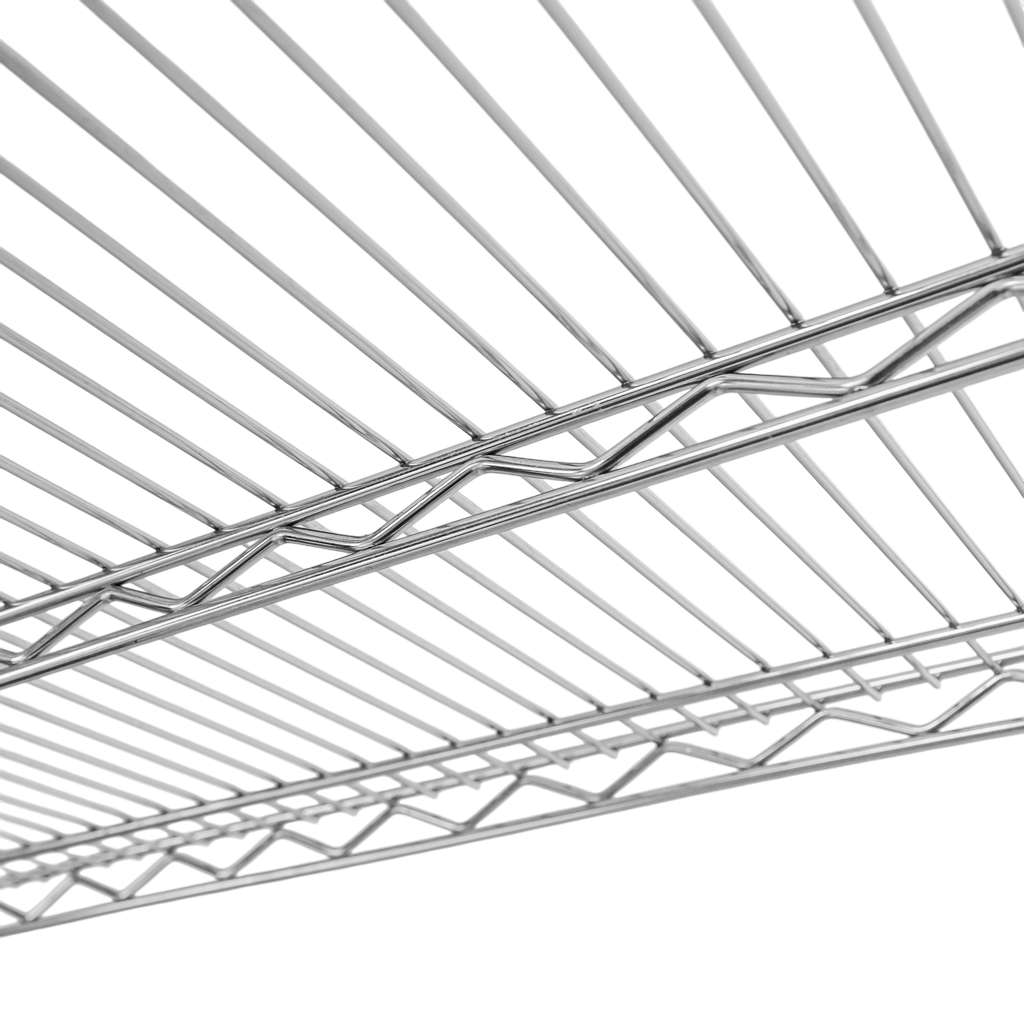Mega-M 90x45x180 scaffale cromato 4 ripiani in filo