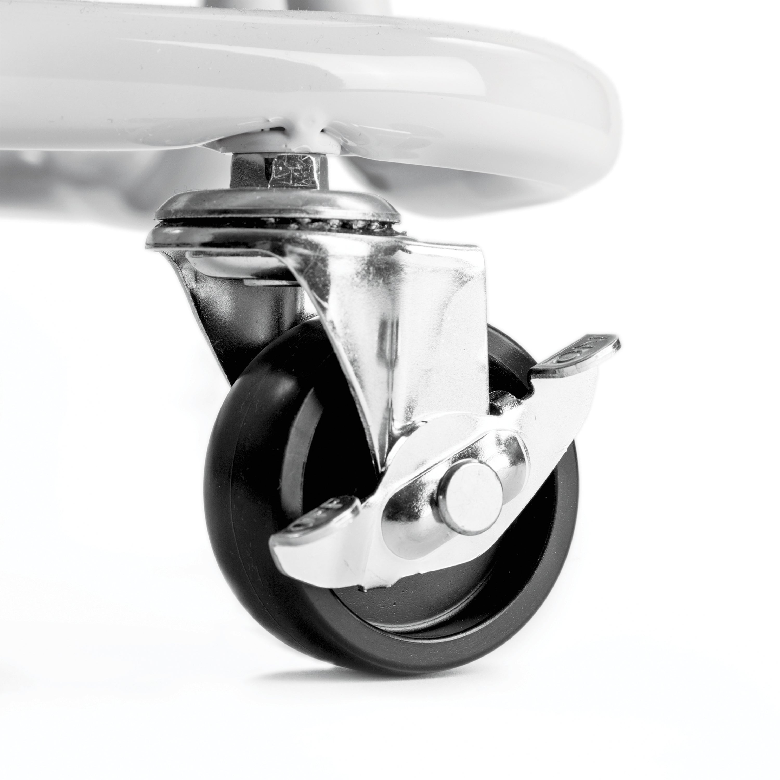 Seville Classics Carrello Acciaio 3 Ripiani Bianco con Maniglia