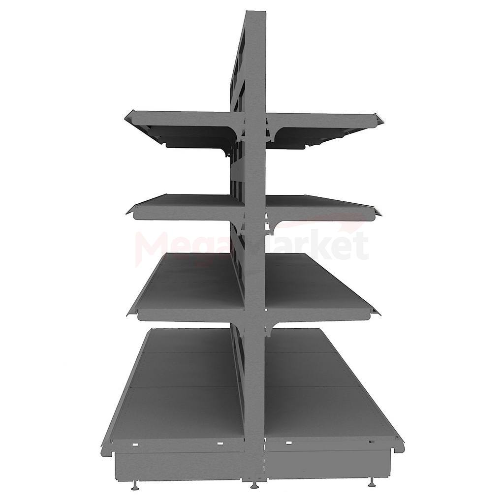 Mega-M Basic gondola scaffale negozio H165 L303 grafite