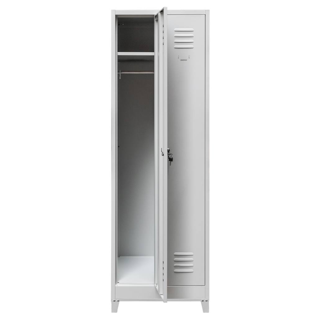 Mega-M S-60 armadio spogliatoio 2 ante grigio con piedini