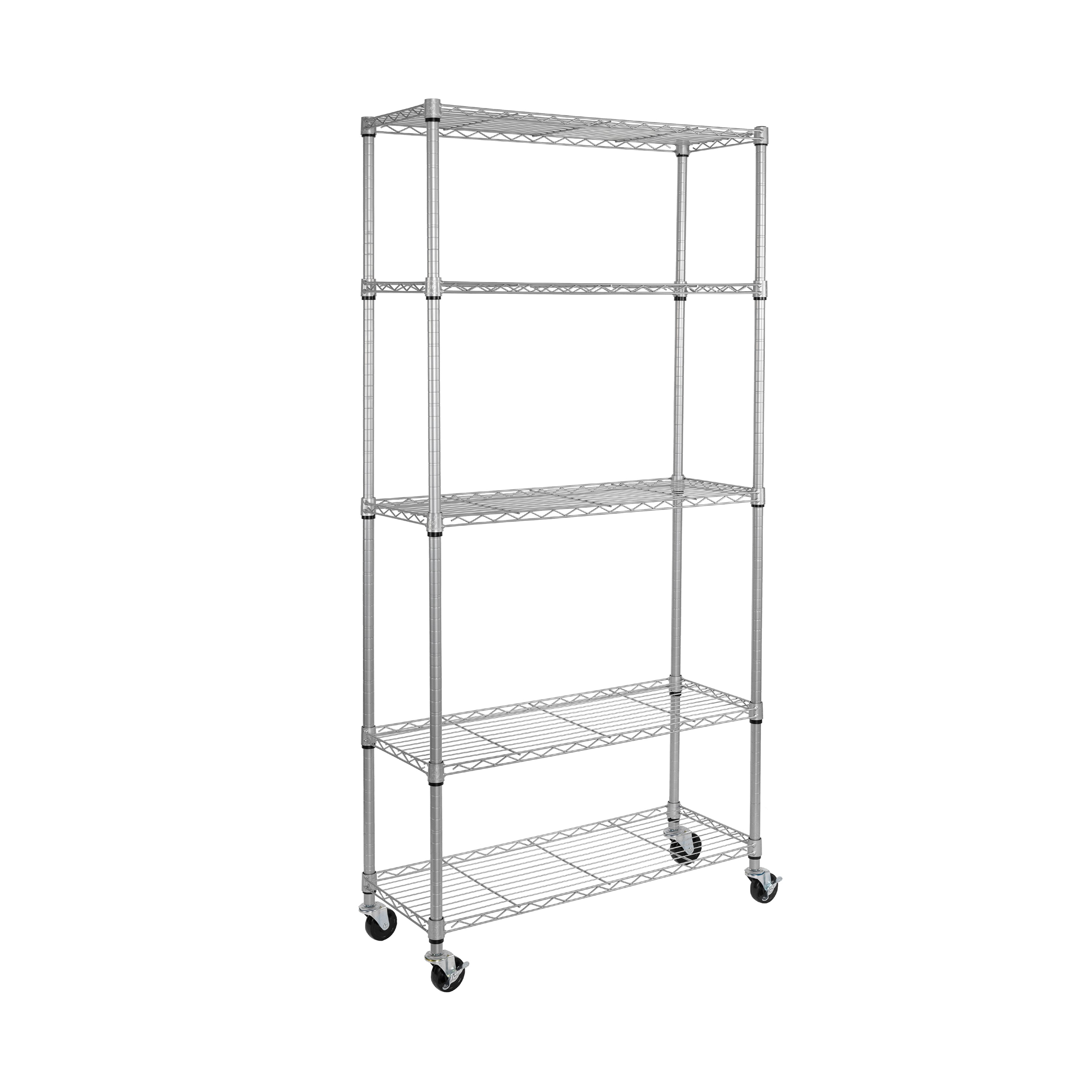 Seville Classics Scaffale Acciaio 5 Ripiani 91x36x192cm NSF