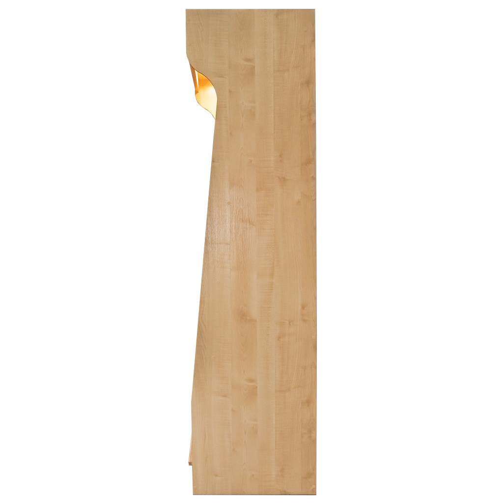 Scaffale pane 100x50x200 rovere sonoma plexi LED 10 ripiani