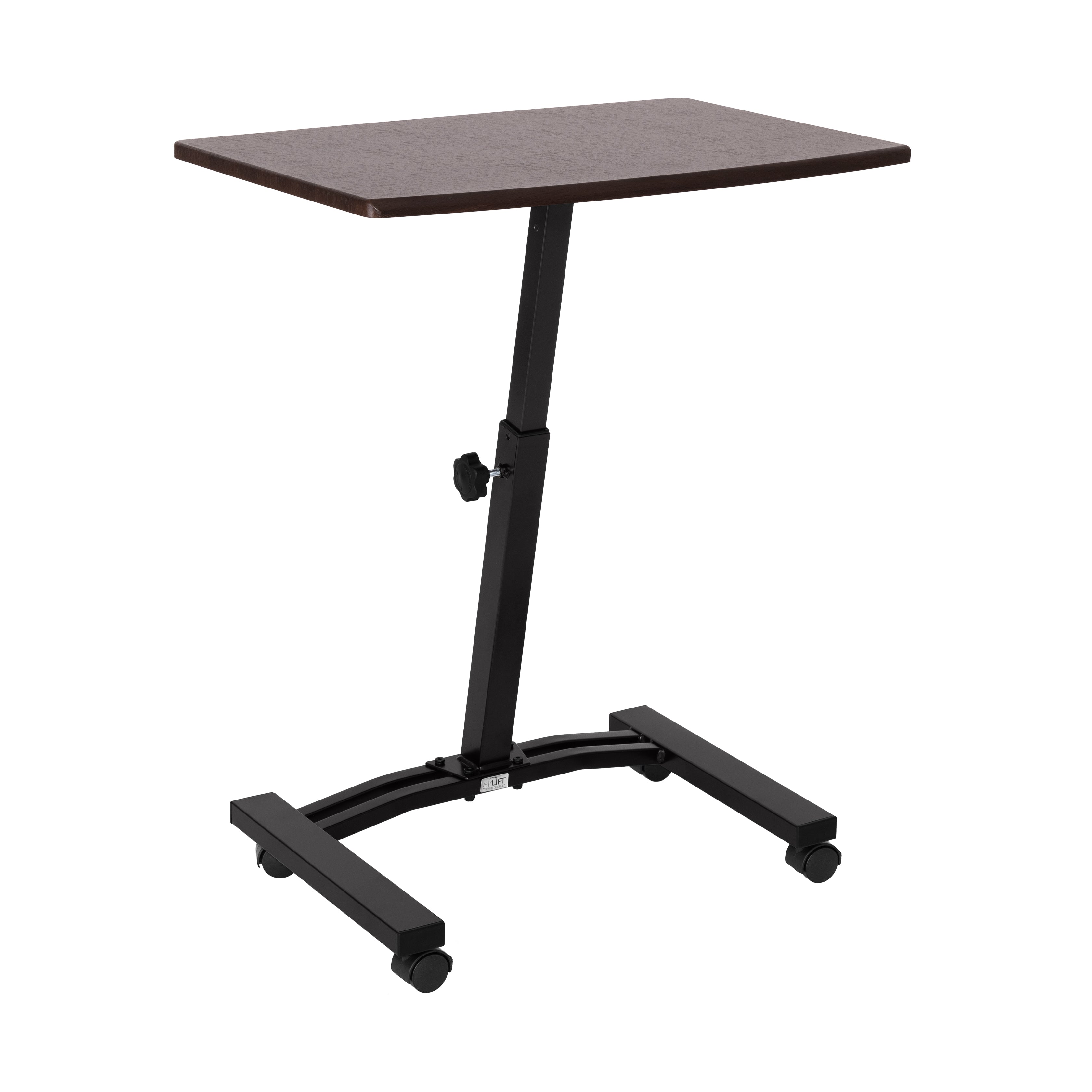 Seville Classics airLIFT carrello laptop noce regolabile 61-81 cm