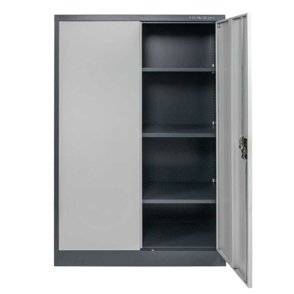 Furvero W-104 G/S Armadio Ufficio Metallo 90x40x140 cm Grafite