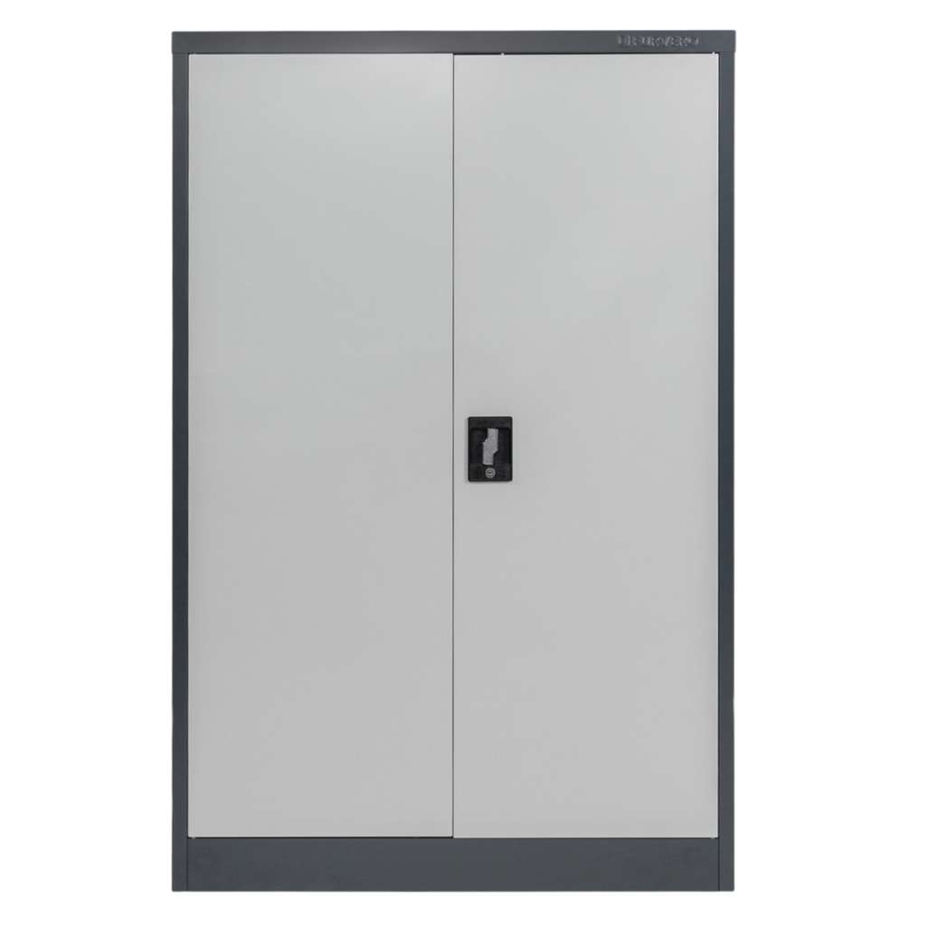Furvero W-104 G/S Armadio Ufficio Metallo 90x40x140 cm Grafite