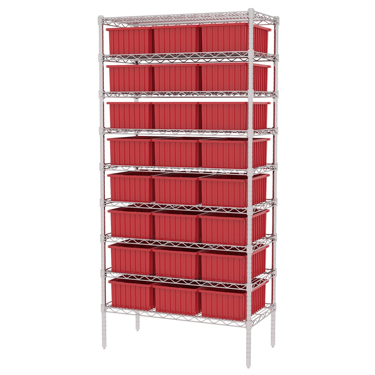 Akro-Mils AWS183633166 scaffale filo 9 ripiani 24 vasche