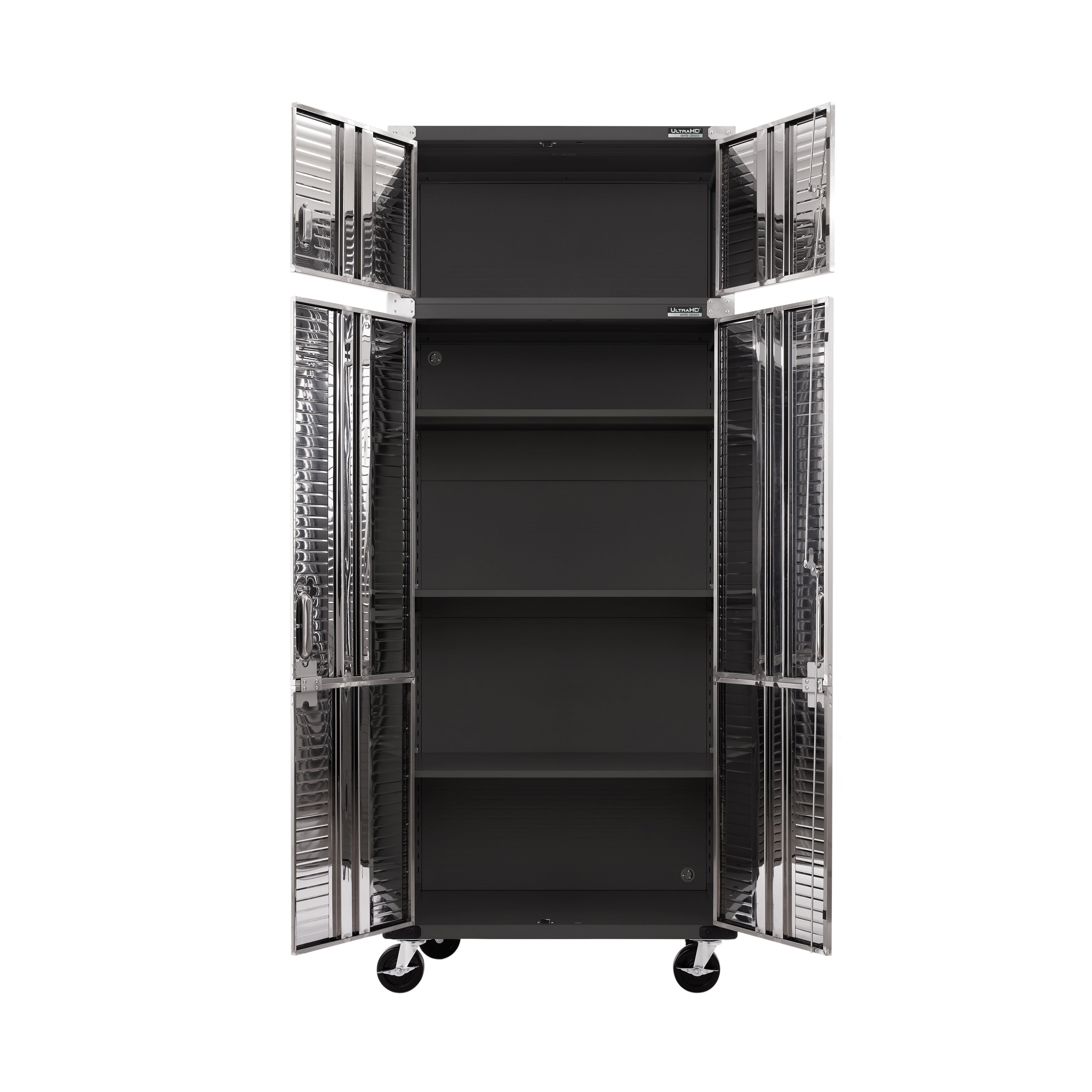 Seville Classics UltraHD Set Armadio Carrellato Grafite 2pz