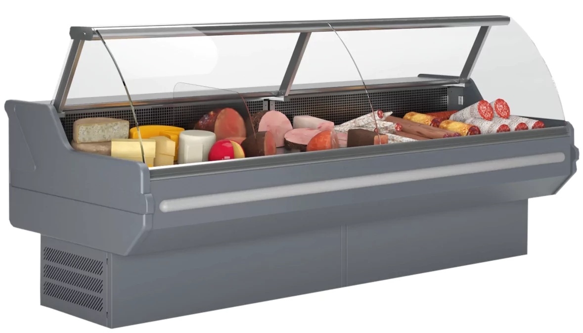 ES System K Diuna 3.75 banco frigo 367,5 cm vetro riscaldato