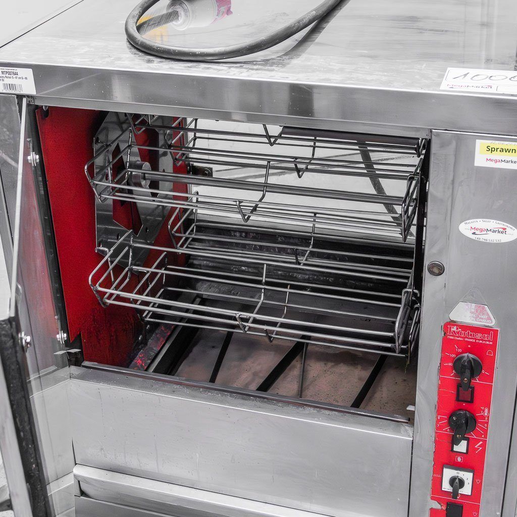 Rotisol girarrosto elettrico polli 87x80x93 inox