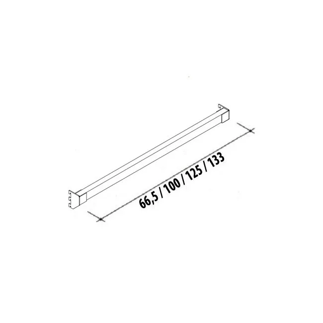 Agosistem Barra Cianfrinata scaffale 20x30 mm bianco