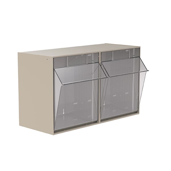 Akro-Mils TiltView 06702 contenitore basculante 2 scomparti