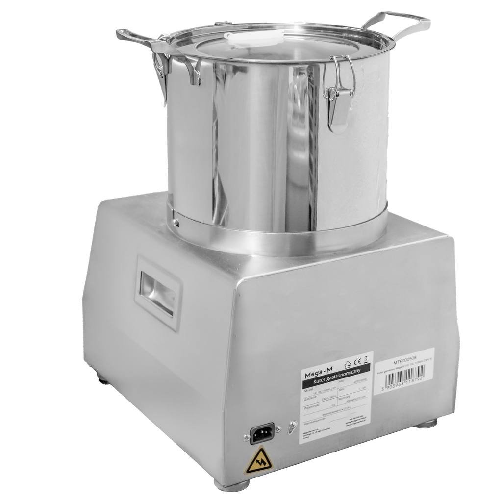 Mega-M 15L cutter gastronomico inox 1400 W per carne e verdure