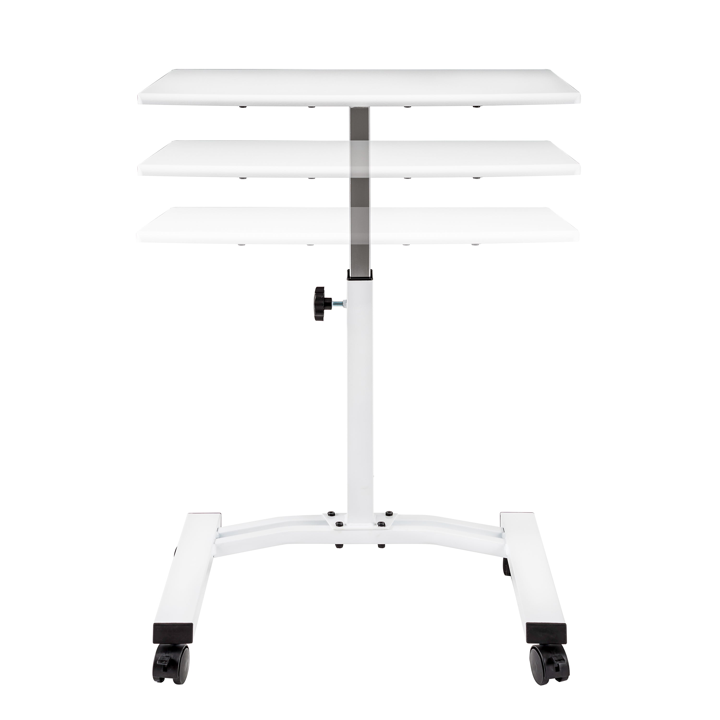 Seville Classics airLIFT Carrello Laptop Bianco Regolabile
