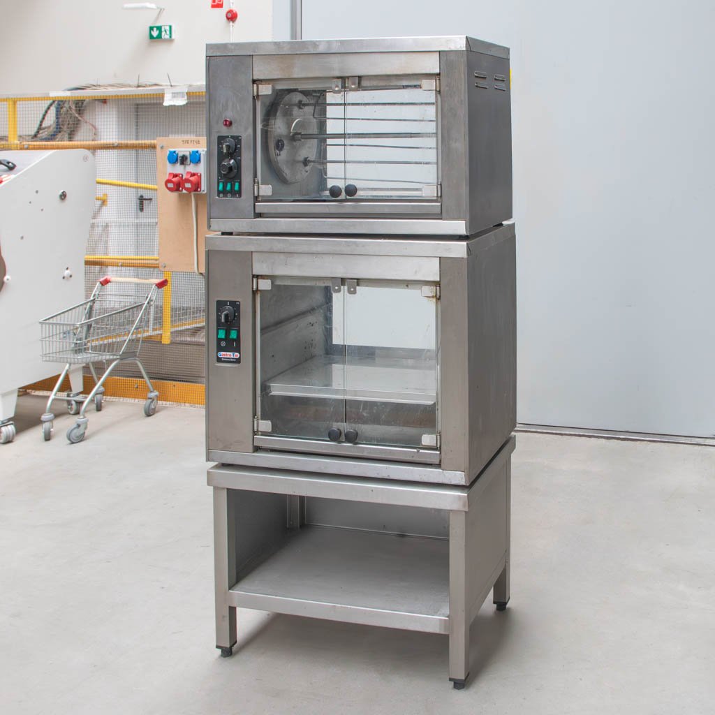 Gastro-Tar OGE-06 + SO-6 girarrosto elettrico 6 polli