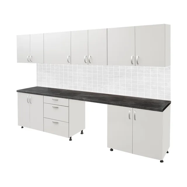 Mega-M L-287 G-60 H-91 cucina componibile grigia