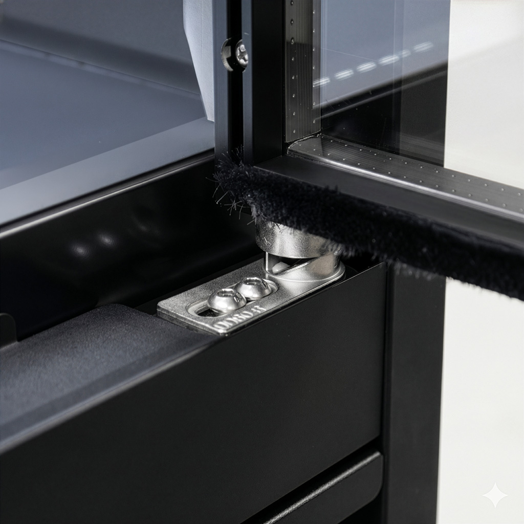 Mega-M Hugo Plus RU espositore refrigerato 70 cm nero