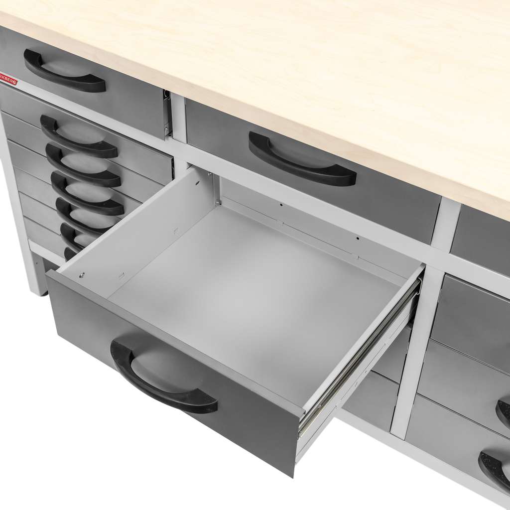 Werkberg Handyman S-160 banco da lavoro 15 cassetti grafite