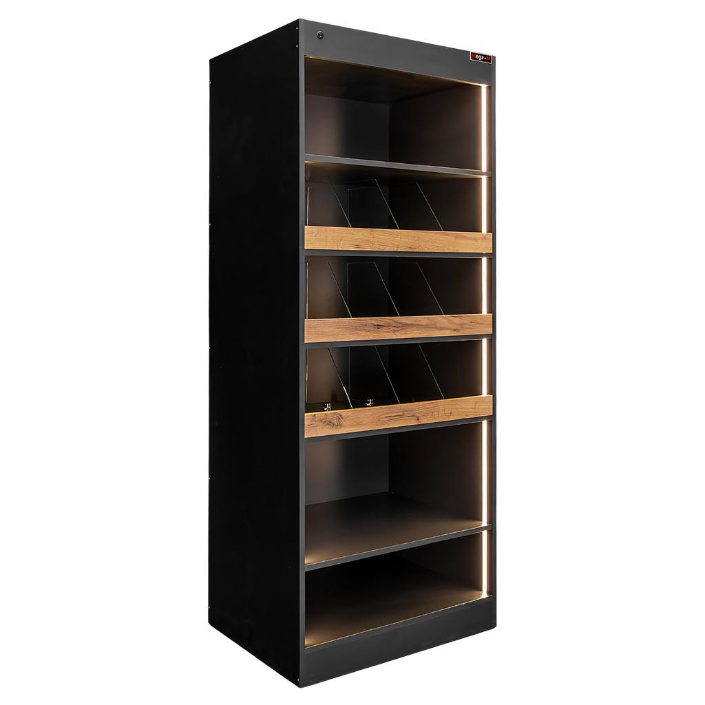 Mega-M vetrina negozio dolci H 205 cm L 80 cm bazalt