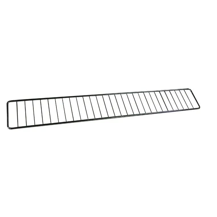 Barra fermamerce scaffale negozio metallo L-133 cm H-8,5 cm