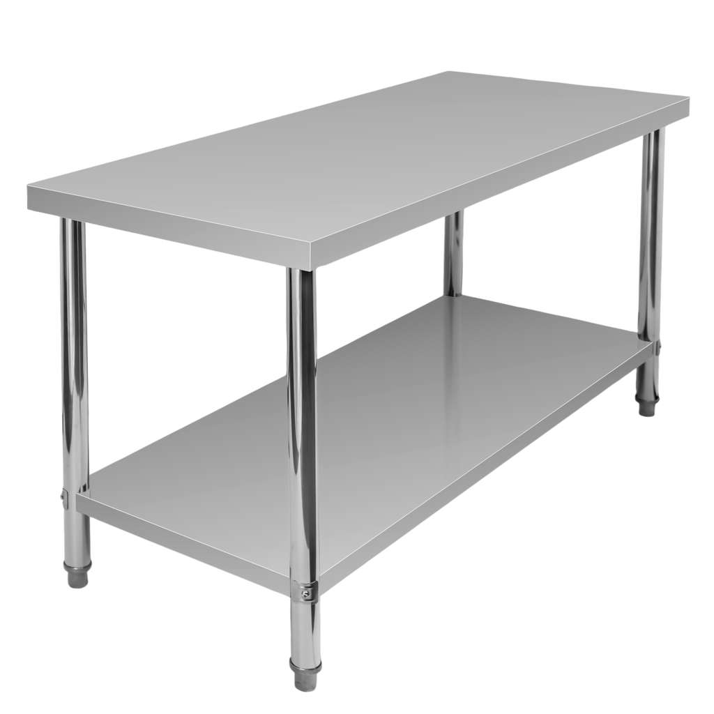 Mega-M X Standard 150x60x85 tavolo inox centrale ripiano