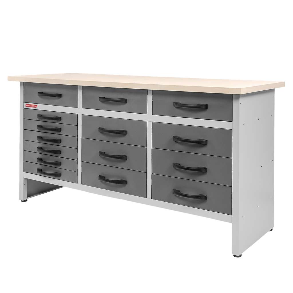 Werkberg Handyman S-160 banco da lavoro 15 cassetti grafite