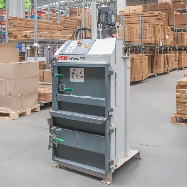 HSM V-Press 504 pressa balle verticale cartone 1,1 kW
