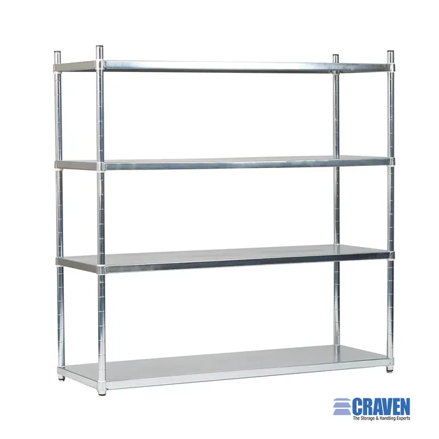 Craven SSM scaffale inox ripiani pieni