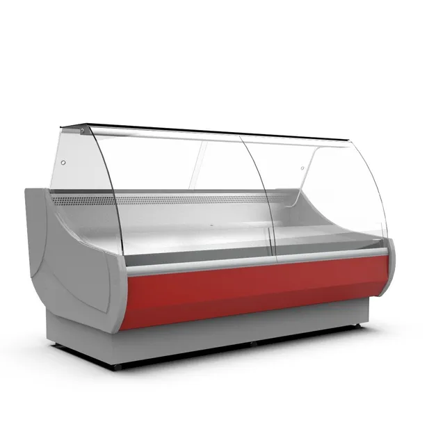 CEBEA Ofelia WCh-7/1 banco frigo 157 cm vetro curvo