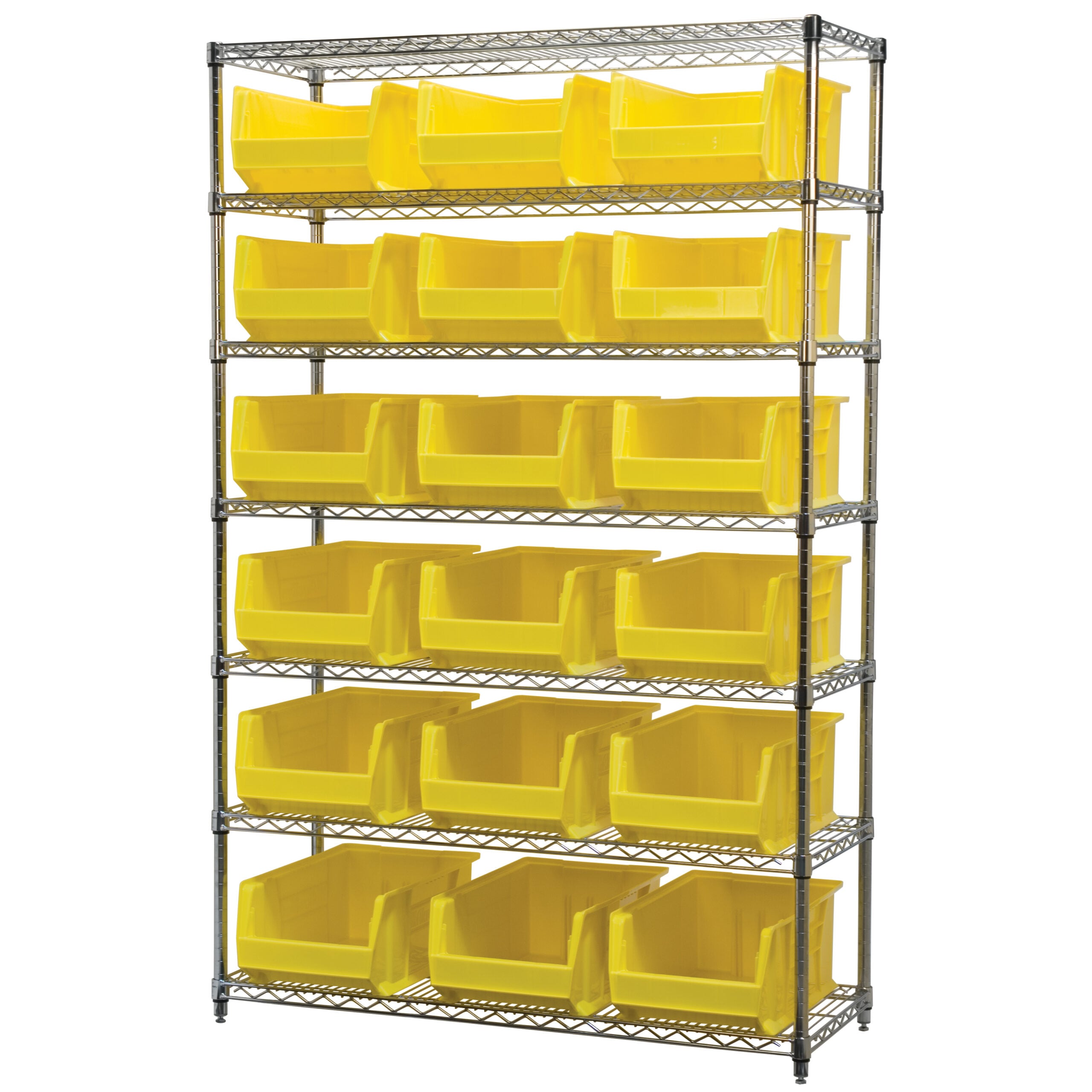 Akro-Mils AWS184830281 scaffale filo 7 ripiani con 18 vaschette