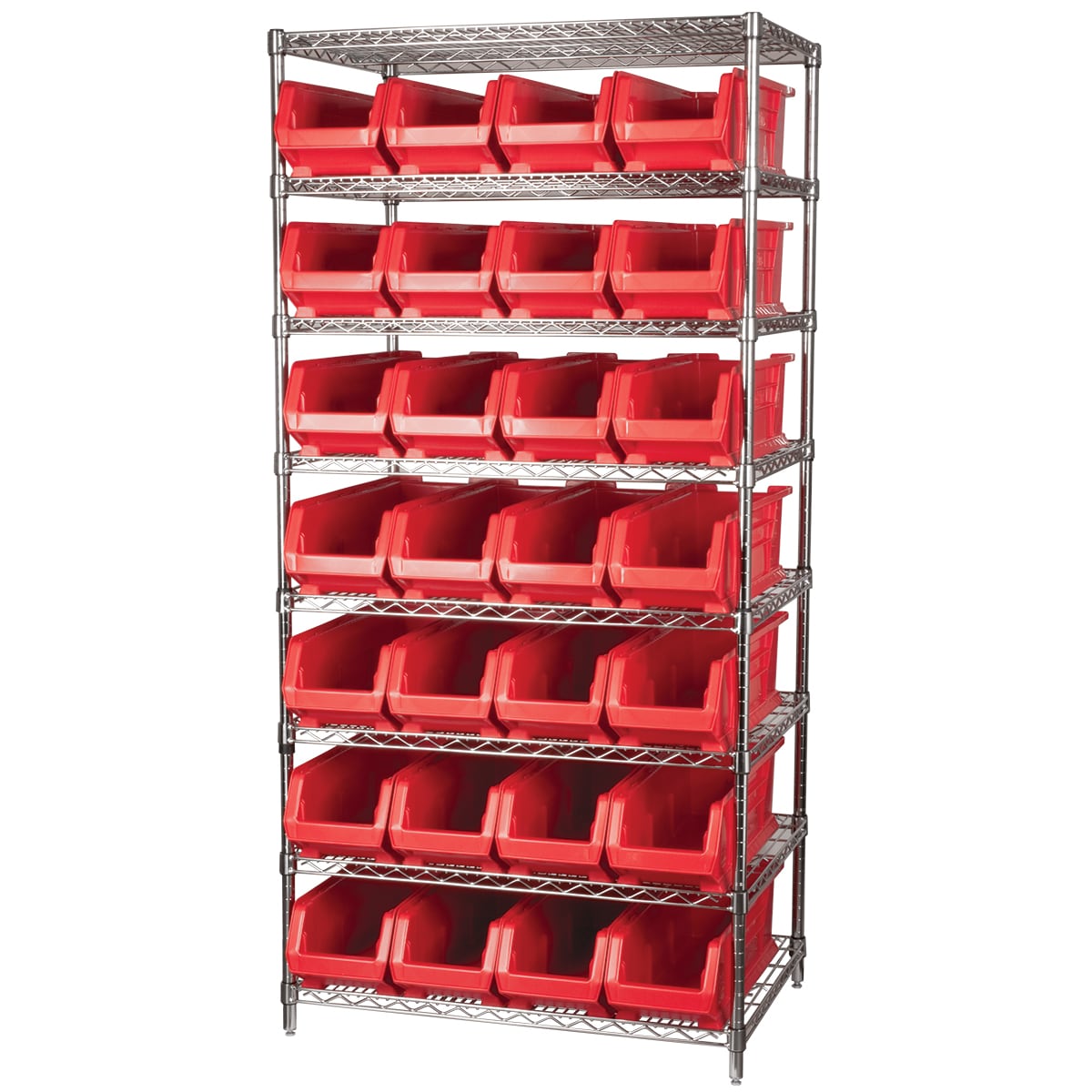 Akro-Mils AWS24360284 scaffale filo 8 ripiani 28 contenitori
