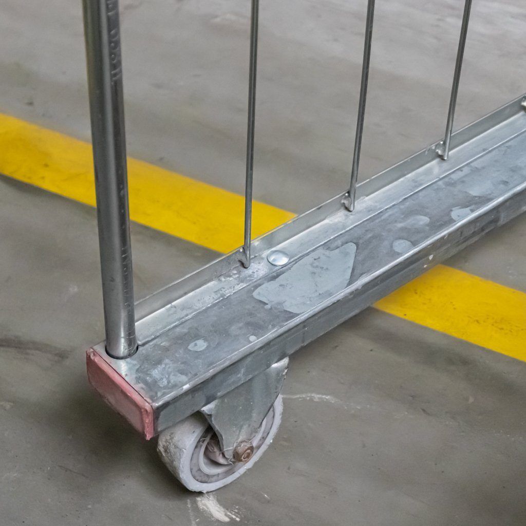 Mega-M roll container carrello a rete rosso 500 kg 2 sponde