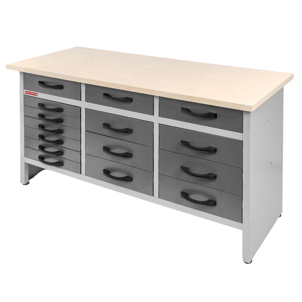 Werkberg Handyman S-160 banco da lavoro 15 cassetti grafite