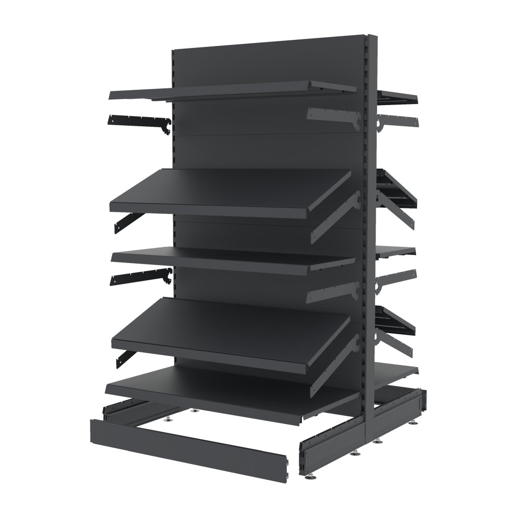 Mega-M Merkury II Scaffale Gondola H170 L103 Grafite 120 kg