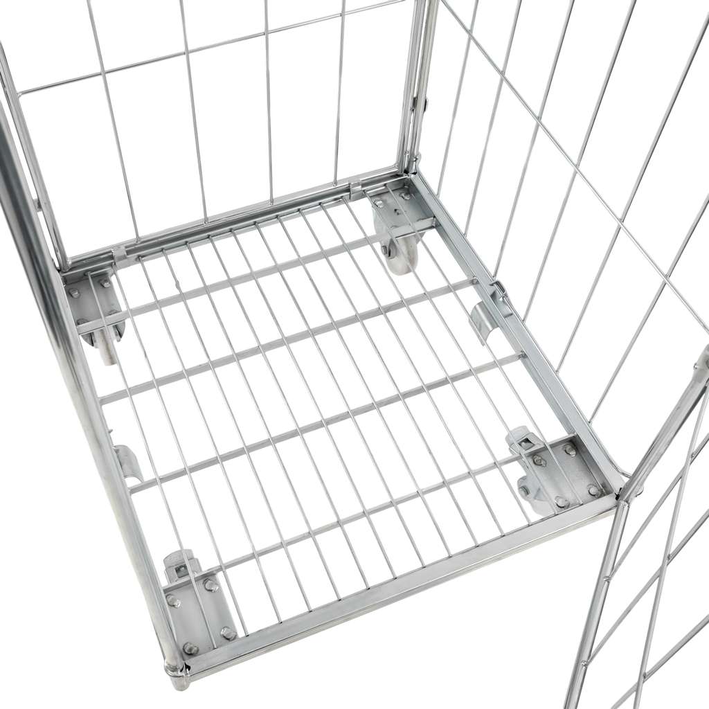 Mega-M Universal rollcontainer zincato con ripiano 500 kg
